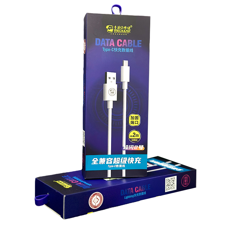 OcioDual Cable de Carga / Datos USB-C a USB 2.0 Carga Rápida 2m